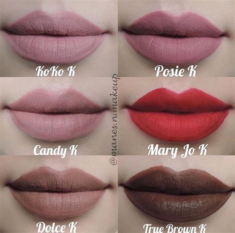 Kylie Jenner Kylie Cosmetics lip kit swatches | Kylie lip kit, Kylie ...