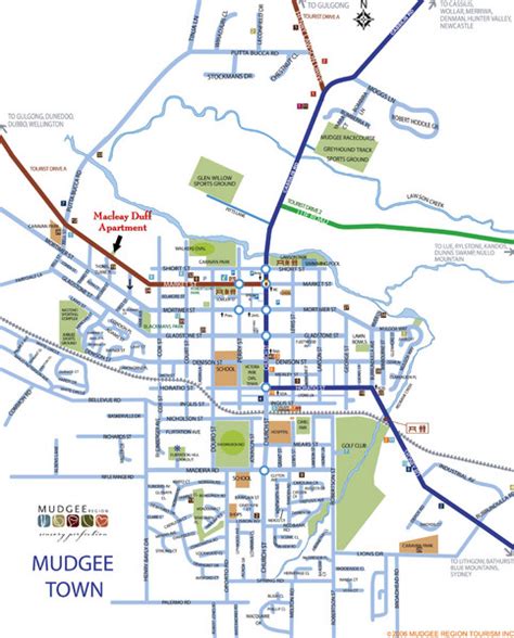 Mudgee Town Map - Medgee NSW • mappery