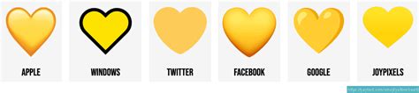 💛 Yellow heart emoji