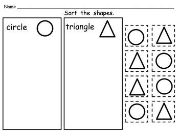 FREE Sorting Shapes Practice Pages- Both 2-d and 3-d (Solid) Shapes | Math classroom, Education ...