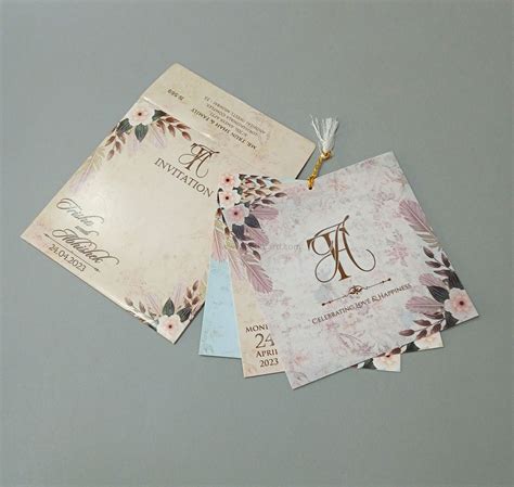 Vellum Paper Small Sized Invitation Card | 569VN - Jimit Card