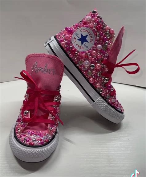 Shades of Pink Custom Converse - Etsy