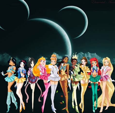 Sailor Disney Princesses UNITE! - disney sailor princesses Photo (31703172) - Fanpop