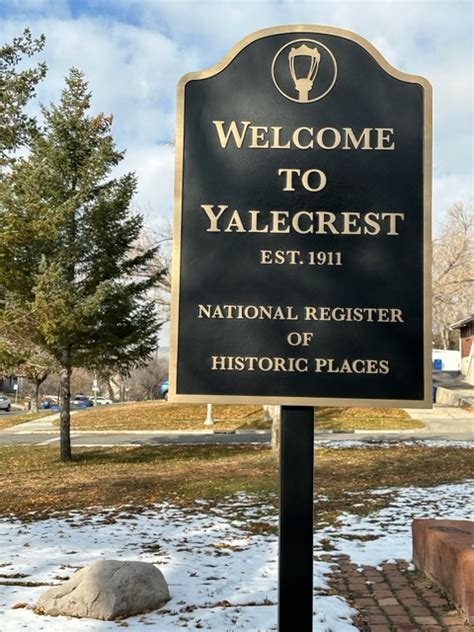 New Signs Recognize Yalecrest Historic District