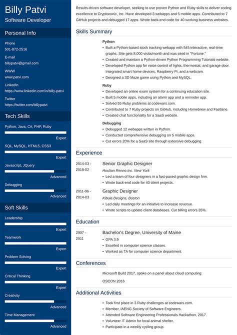 Free Professional Resume Examples for All Jobs