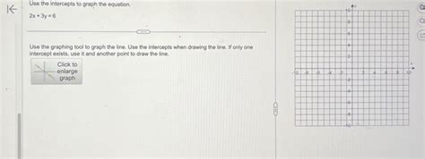 Solved Use the intercepts to graph the equation. 2x+3y=6 Use | Chegg.com