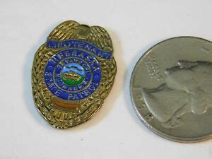 NEBRASKA STATE PATROL POLICE LIEUTENANT MINI BADGE PIN STYLE #188 | eBay