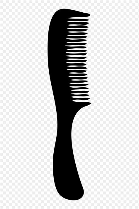 Comb silhouette png sticker, salon | Free PNG - rawpixel