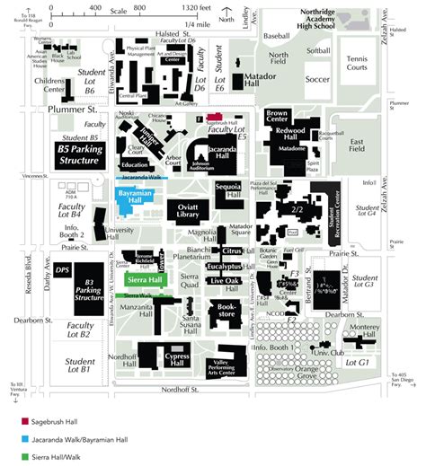 Test Reporting Locations Map | California State University, Northridge