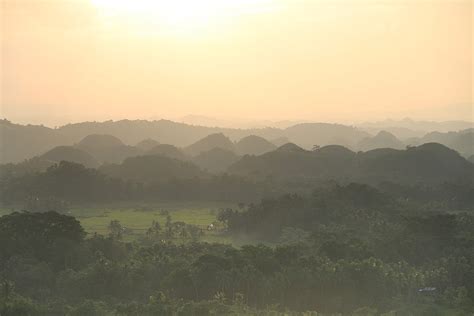 Chocolate Hills at Sunset