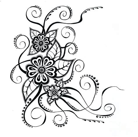 Simple Flower Patterns Drawing at GetDrawings | Free download