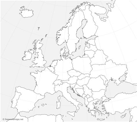 Europe Map Countries High Resolution