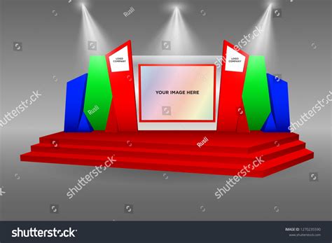 3d Stage Exhibition Performance Backdrop Led Stock Vector (Royalty Free) 1270235590 | Shutterstock