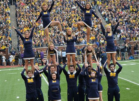 NFL and College Cheerleaders Photos: University of Michigan Cheerleaders