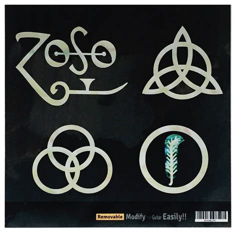 Led Zeppelin Symbols Vertical