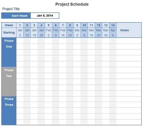 project plan template excel | Schedule templates, Schedule template ...