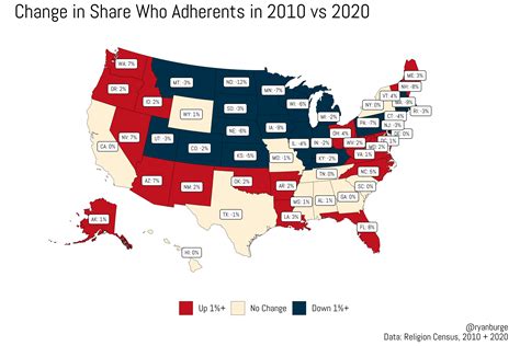 Which States Are the Least Religious? Which are the Most?