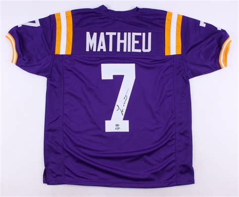 Tyrann Mathieu Signed LSU Tigers Jersey (FCA COA) | Pristine Auction