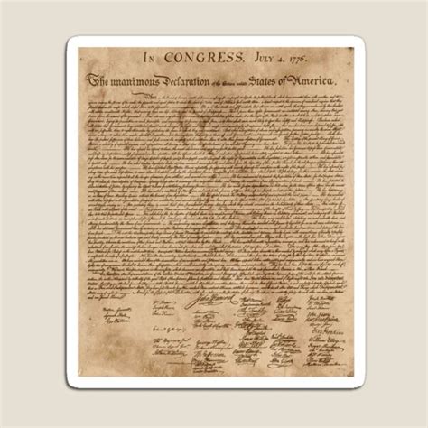 Benjamin Franklin Declaration Of Independence Home & Living | Redbubble