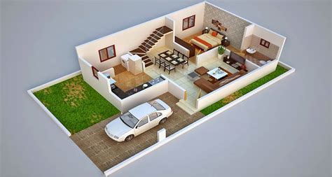45+ House Plan 3d Duplex, Top Style!