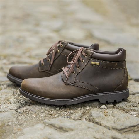 Men's Brown Waterproof Leather Comfort Ankle Boot - Rugged Comfort | NOVICA