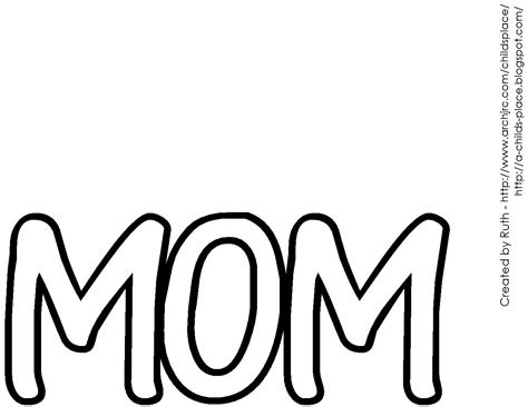 mom word clipart - Clip Art Library