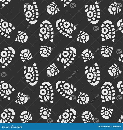 Shoe Print Seamless Pattern Stock Vector - Illustration of human, vector: 285917980