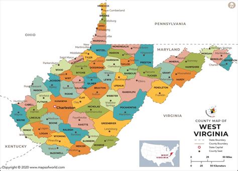 West Virginia County Map | West Virginia Counties