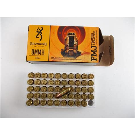 BROWNING 9MM LUGER AMMO