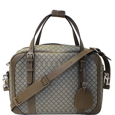 Gucci Travel Bag Diamante Men's Briefcase Beige