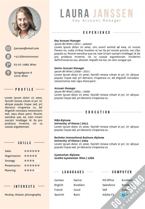 Professional Resume Template Modern CV Template for Word Cover Letter ...