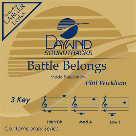 Battle Belongs - Phil Wickham (Christian Accompaniment Tracks - daywind ...