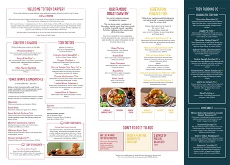 Menus 2024 - Toby Carvery - Bexleyheath in Bexleyheath | TheFork