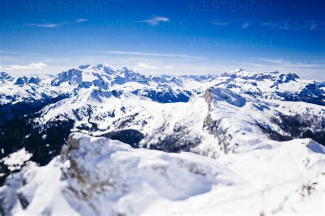 Italian Alps in winter stock photo