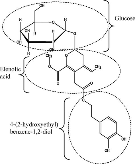 Molecular structure of oleuropein. | Download Scientific Diagram