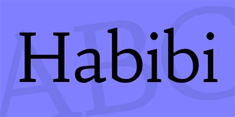 Habibi Font - Befonts.com