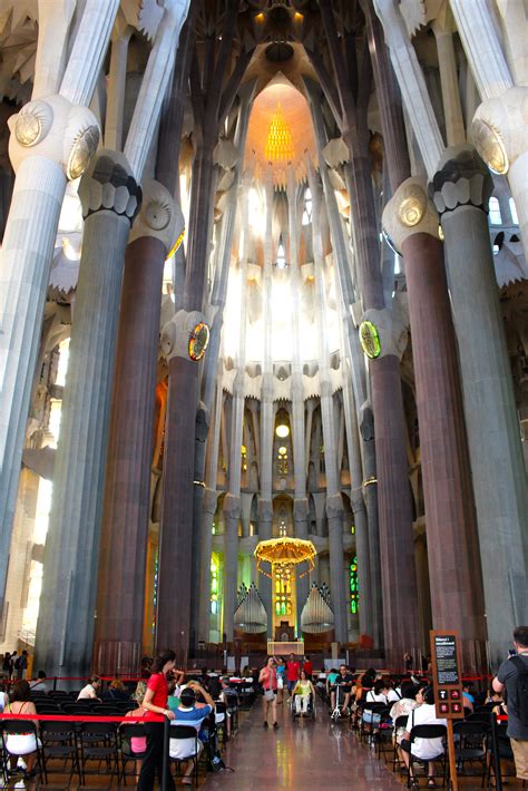 Inside of La Sagrada Familia in Barcelona, Spain | La sagrada familia ...