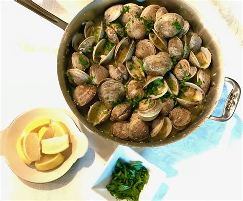 Steamed Clams with Garlic Butter and Wine - The Art of Food and Wine