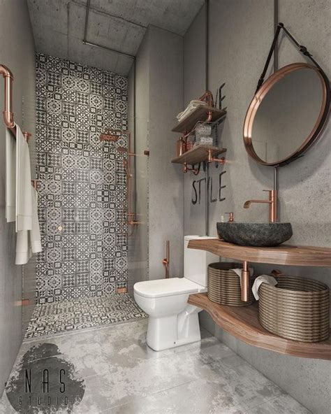 29 Industrial Style Bathroom Ideas