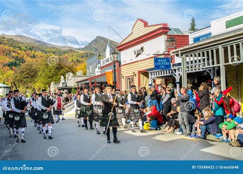 Arrowtown Autumn Festival on Buckingham Street,New Zealand Editorial ...