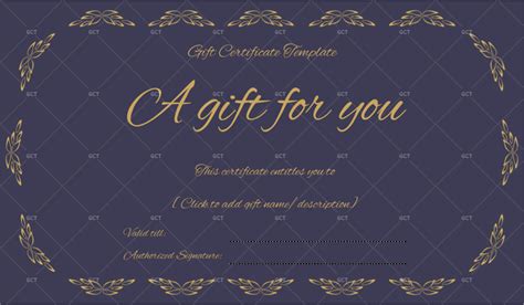 Floral Gift Certificate (Word & PDF) - GCT