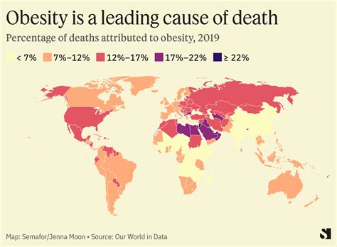 The global obesity crisis explained in three maps | Semafor