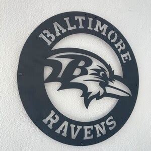 Baltimore Ravens Metal Wall Art, Unique Baltimore Ravens Wall Decor ...