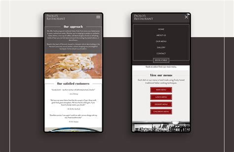 Paolo’s Restaurant Website Design & Development | Tessellate Design Studio