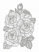 Complex Flower Coloring Pages sketch template