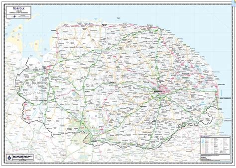 Norfolk County Map (2021) | County map, Norfolk county, Wall maps