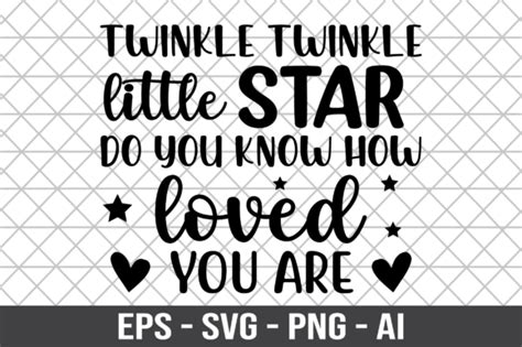 Twinkle Twinkle Little Star SVG Graphic by Craftking · Creative Fabrica