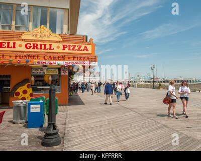 Restaurant on the Boardwalk in Atlantic City, New Jersey, USA Stock ...