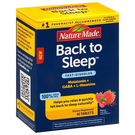 Nature Made Back to Sleep Melatonin 1 mg - Shop Diet & Fitness at H-E-B