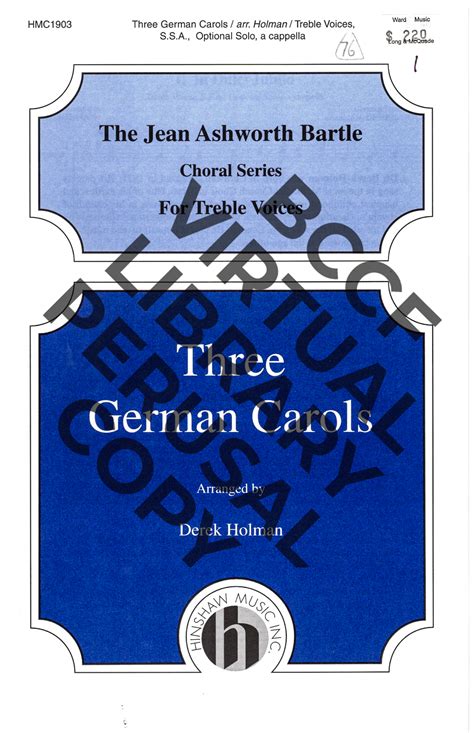 Three German Carols | BC Choral Federation